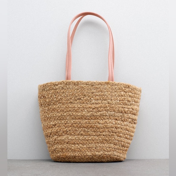 Zara Bags Zara Jute Mini Tote Bag Poshmark